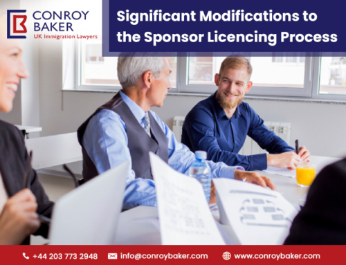 Significant Modifications to the Sponsor Licencing Process