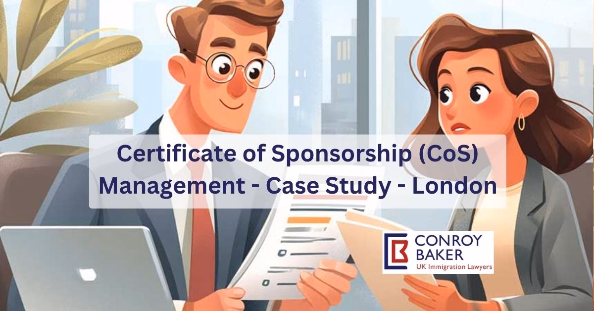 Certificate of Sponsorship (CoS) Management Case Study London