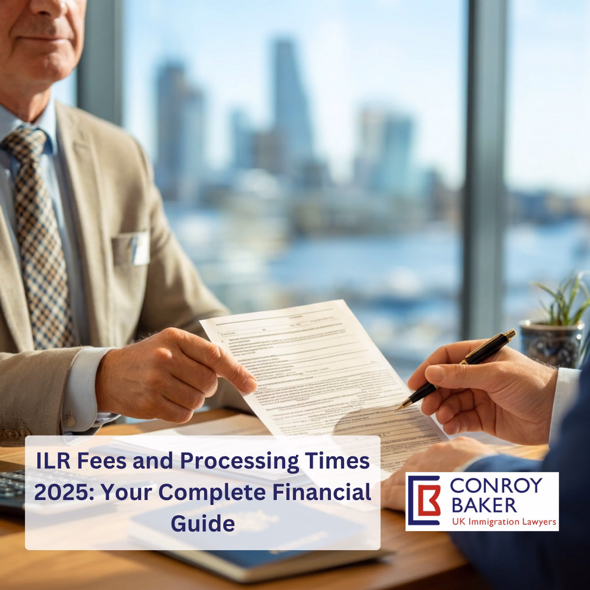 ILR application fee 2026 UK - complete cost breakdown by Conroy Baker Ltd. London