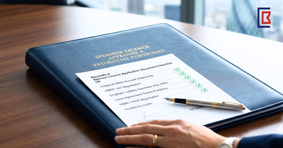 Appendix A sponsor licence application document checklist portfolio UK